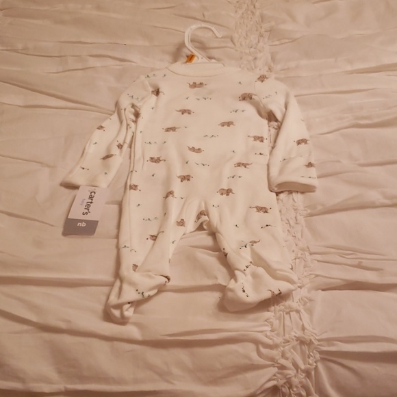 Carter's Baby Elephant One Piece and Cap Set - Picture 2 of 3